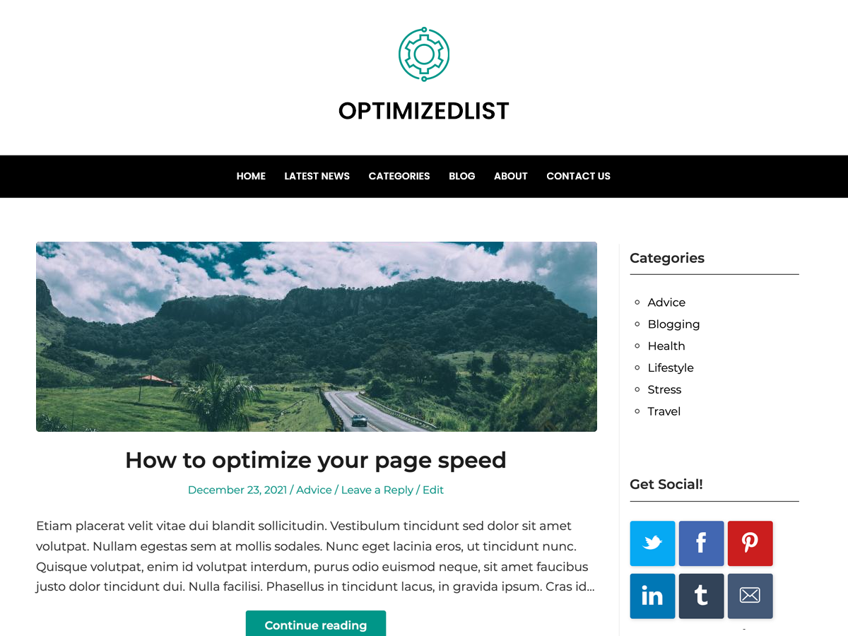 Optimizedlist Preview Wordpress Theme - Rating, Reviews, Preview, Demo & Download