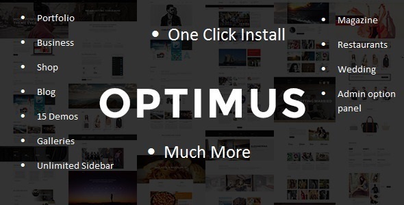 Optimus Preview Wordpress Theme - Rating, Reviews, Preview, Demo & Download