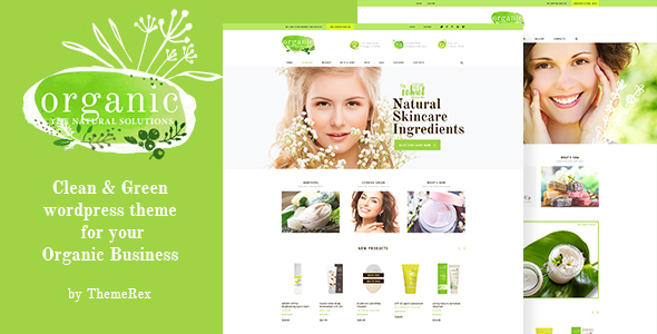 Organic Beauty Preview Wordpress Theme - Rating, Reviews, Preview, Demo & Download