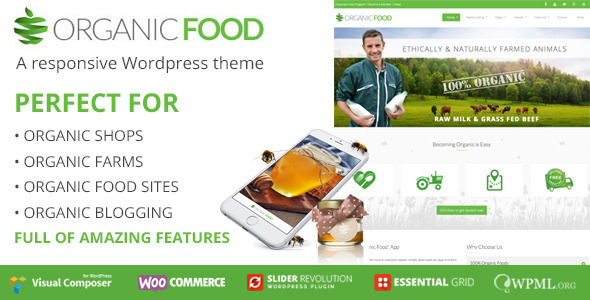 OrganicFood Preview Wordpress Theme - Rating, Reviews, Preview, Demo & Download