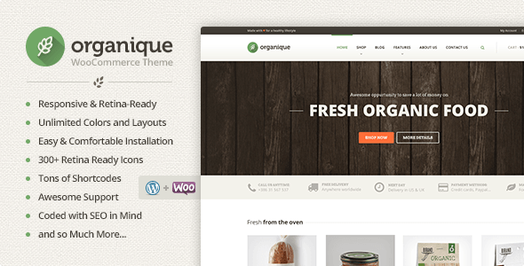 Organique Preview Wordpress Theme - Rating, Reviews, Preview, Demo & Download