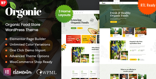 Orgonic Preview Wordpress Theme - Rating, Reviews, Preview, Demo & Download