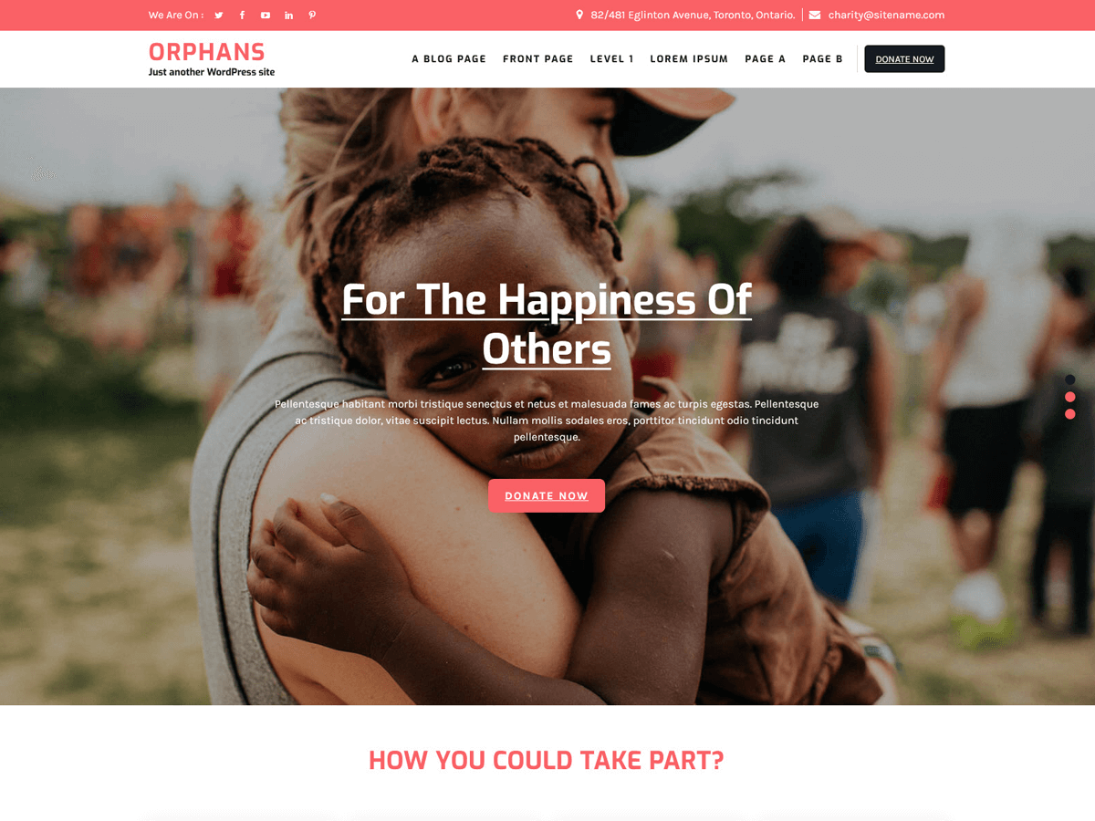 Orphans Lite Preview Wordpress Theme - Rating, Reviews, Preview, Demo & Download