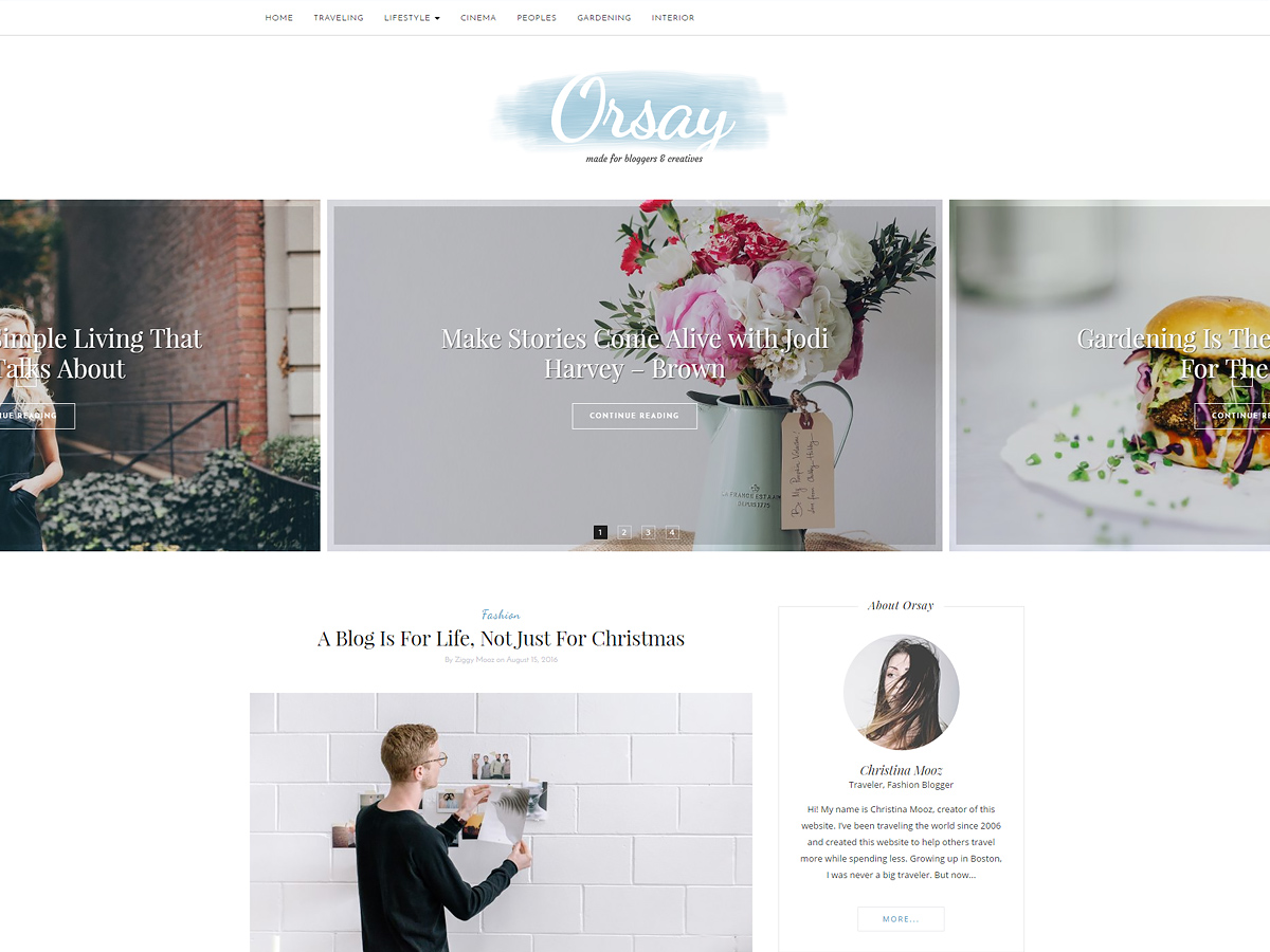 Orsay Preview Wordpress Theme - Rating, Reviews, Preview, Demo & Download