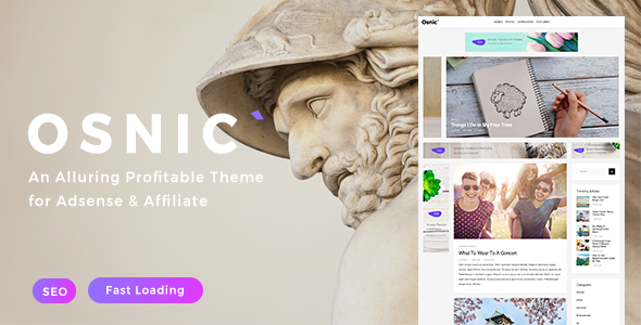 Osnic Preview Wordpress Theme - Rating, Reviews, Preview, Demo & Download