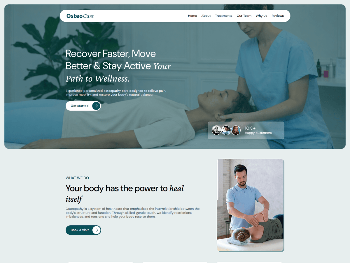 Osteo Care Preview Wordpress Theme - Rating, Reviews, Preview, Demo & Download