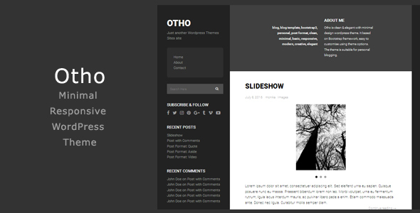 Otho Preview Wordpress Theme - Rating, Reviews, Preview, Demo & Download