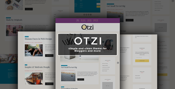 Otzi Preview Wordpress Theme - Rating, Reviews, Preview, Demo & Download