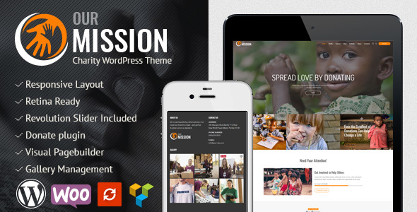 Our Mission Preview Wordpress Theme - Rating, Reviews, Preview, Demo & Download