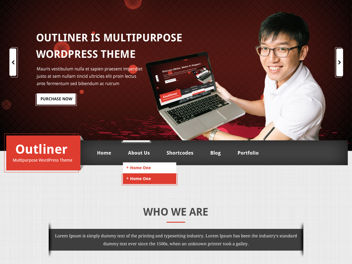 Outliner Preview Wordpress Theme - Rating, Reviews, Preview, Demo & Download