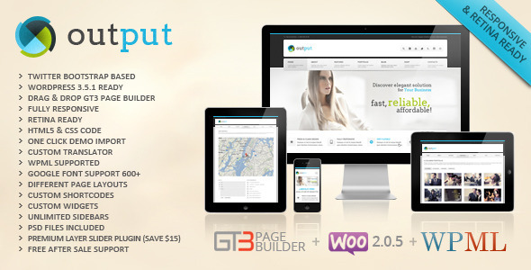 Output Preview Wordpress Theme - Rating, Reviews, Preview, Demo & Download