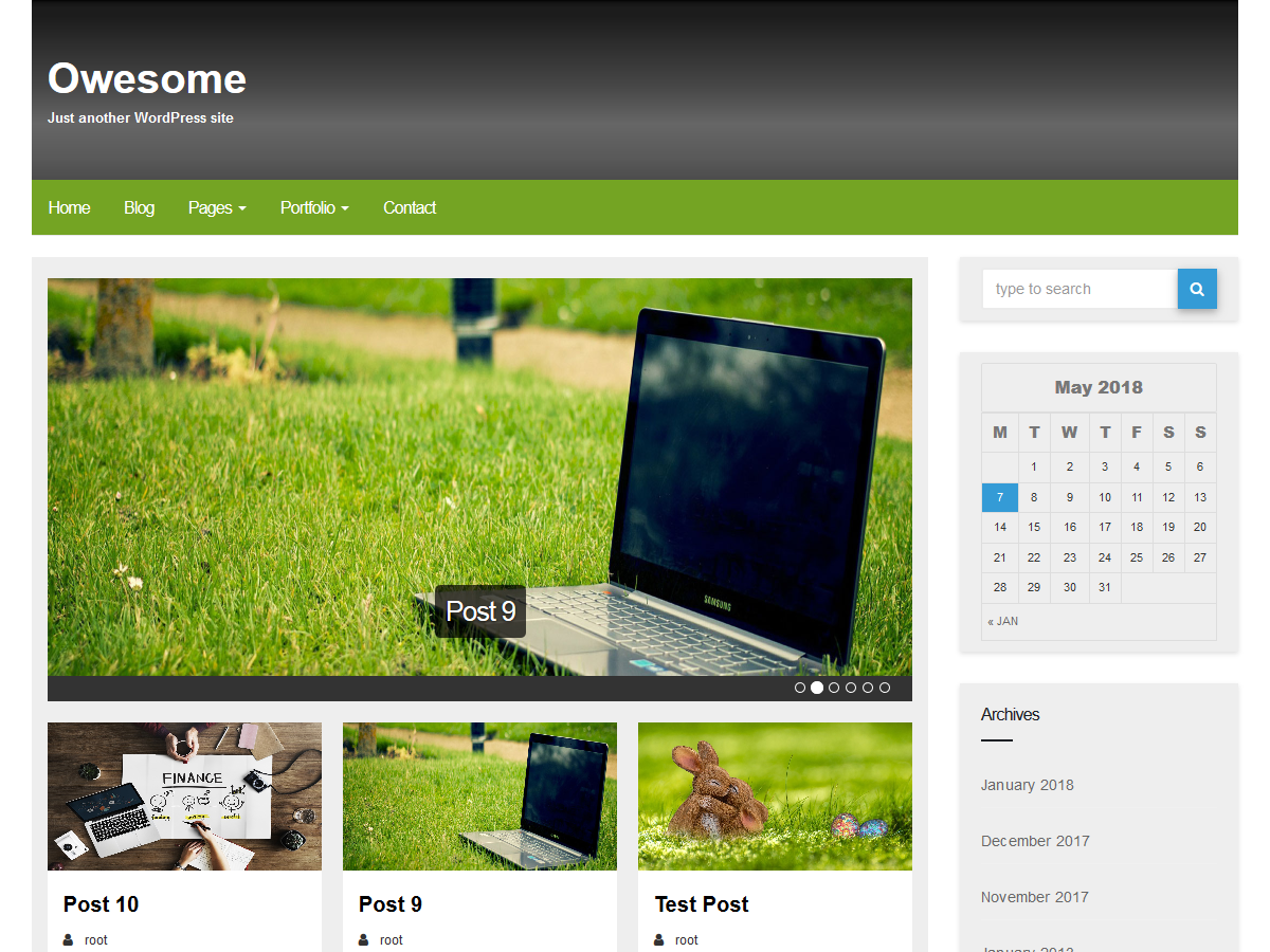 Owesome Preview Wordpress Theme - Rating, Reviews, Preview, Demo & Download
