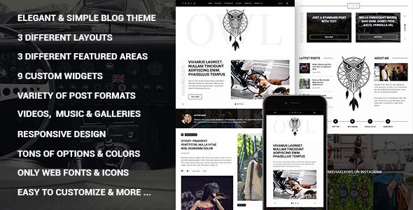 Owl Preview Wordpress Theme - Rating, Reviews, Preview, Demo & Download