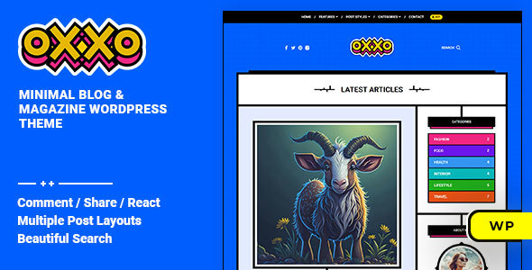 Oxxo Preview Wordpress Theme - Rating, Reviews, Preview, Demo & Download