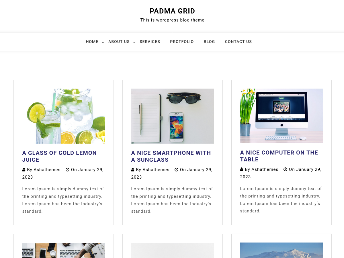 Padma Grid Preview Wordpress Theme - Rating, Reviews, Preview, Demo & Download