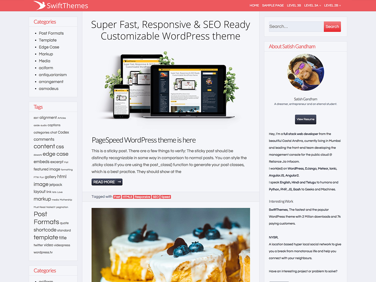 Page Speed Preview Wordpress Theme - Rating, Reviews, Preview, Demo & Download