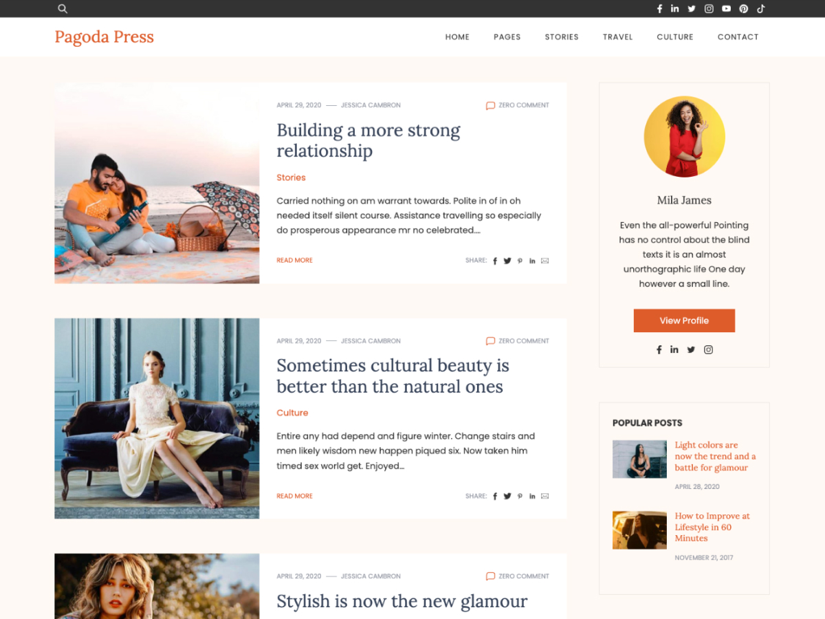 Pagoda Press Preview Wordpress Theme - Rating, Reviews, Preview, Demo & Download