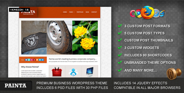 Painta Preview Wordpress Theme - Rating, Reviews, Preview, Demo & Download