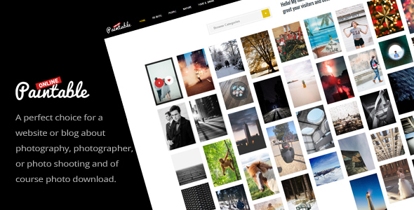 Paintable Preview Wordpress Theme - Rating, Reviews, Preview, Demo & Download