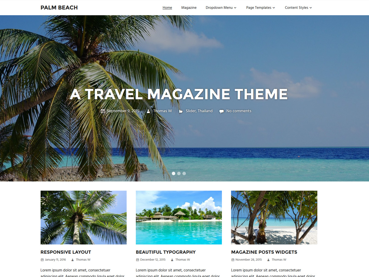Palm Beach Preview Wordpress Theme - Rating, Reviews, Preview, Demo & Download