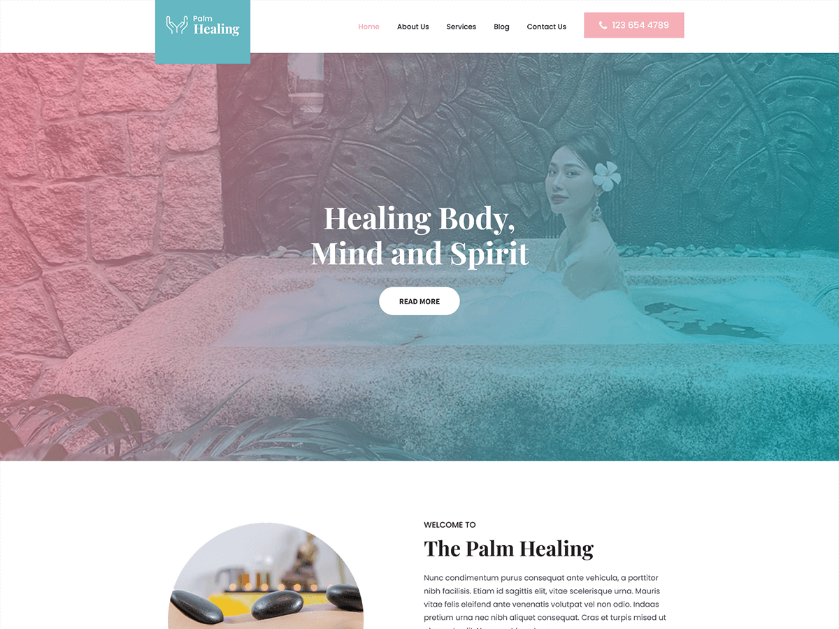 Palm Healing Preview Wordpress Theme - Rating, Reviews, Preview, Demo & Download