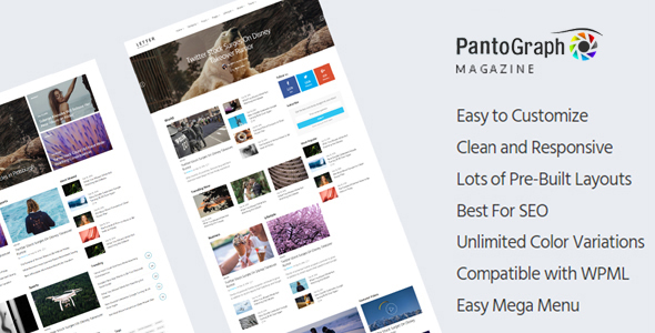 PantoGraph Preview Wordpress Theme - Rating, Reviews, Preview, Demo & Download