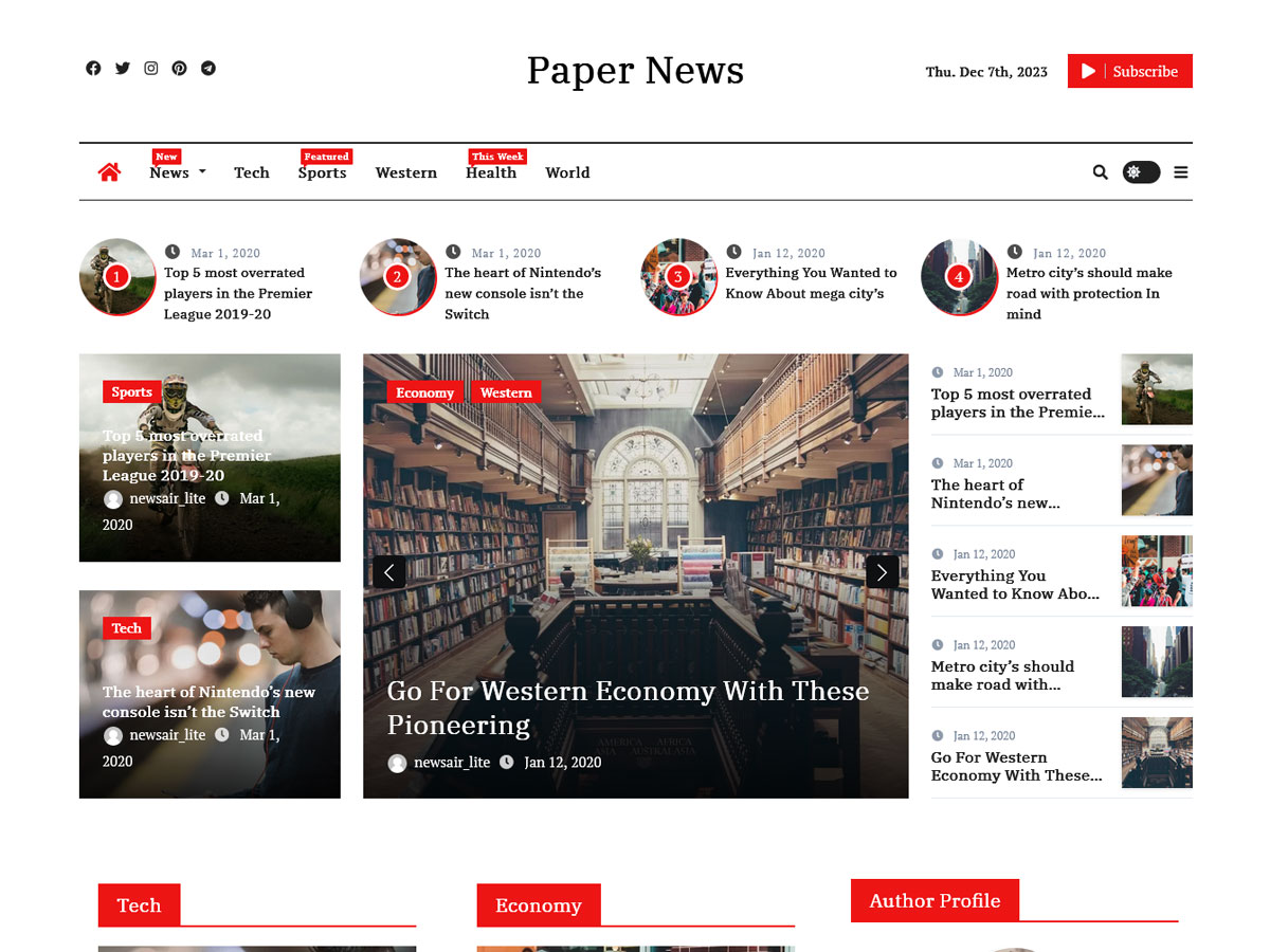 Paper News Preview Wordpress Theme - Rating, Reviews, Preview, Demo & Download
