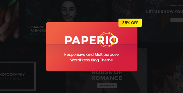 Paperio Preview Wordpress Theme - Rating, Reviews, Preview, Demo & Download