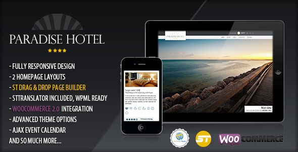 Paradise Hotel Preview Wordpress Theme - Rating, Reviews, Preview, Demo & Download