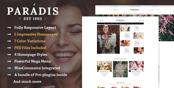 Paradise Preview Wordpress Theme - Rating, Reviews, Preview, Demo & Download
