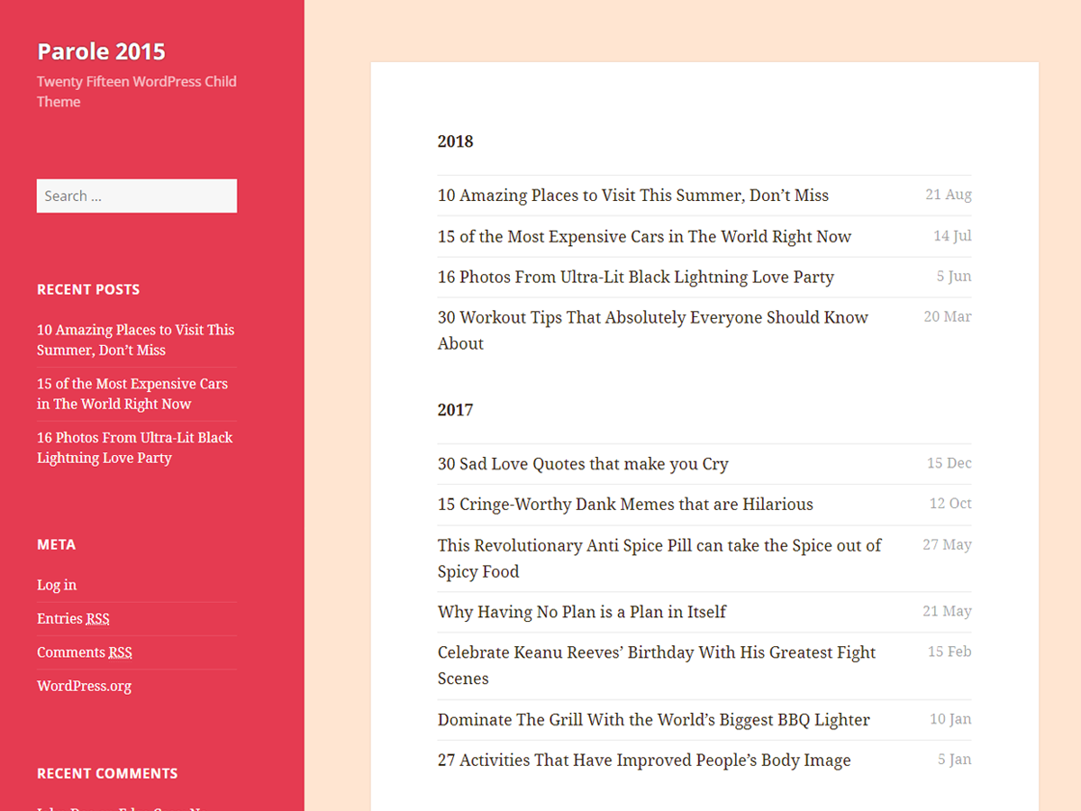Parole 2015 Preview Wordpress Theme - Rating, Reviews, Preview, Demo & Download