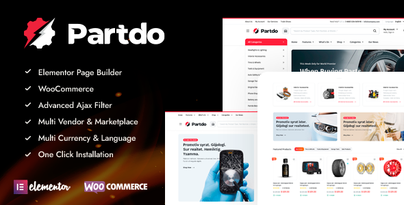 Partdo Preview Wordpress Theme - Rating, Reviews, Preview, Demo & Download