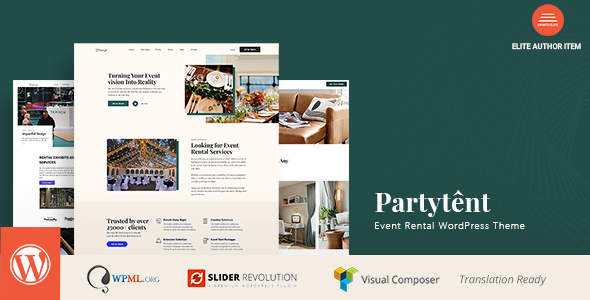Partytent Preview Wordpress Theme - Rating, Reviews, Preview, Demo & Download