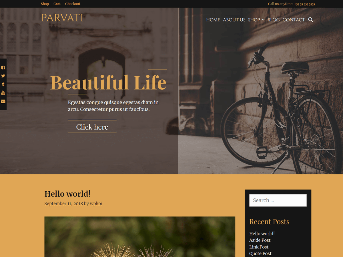 Parvati Preview Wordpress Theme - Rating, Reviews, Preview, Demo & Download
