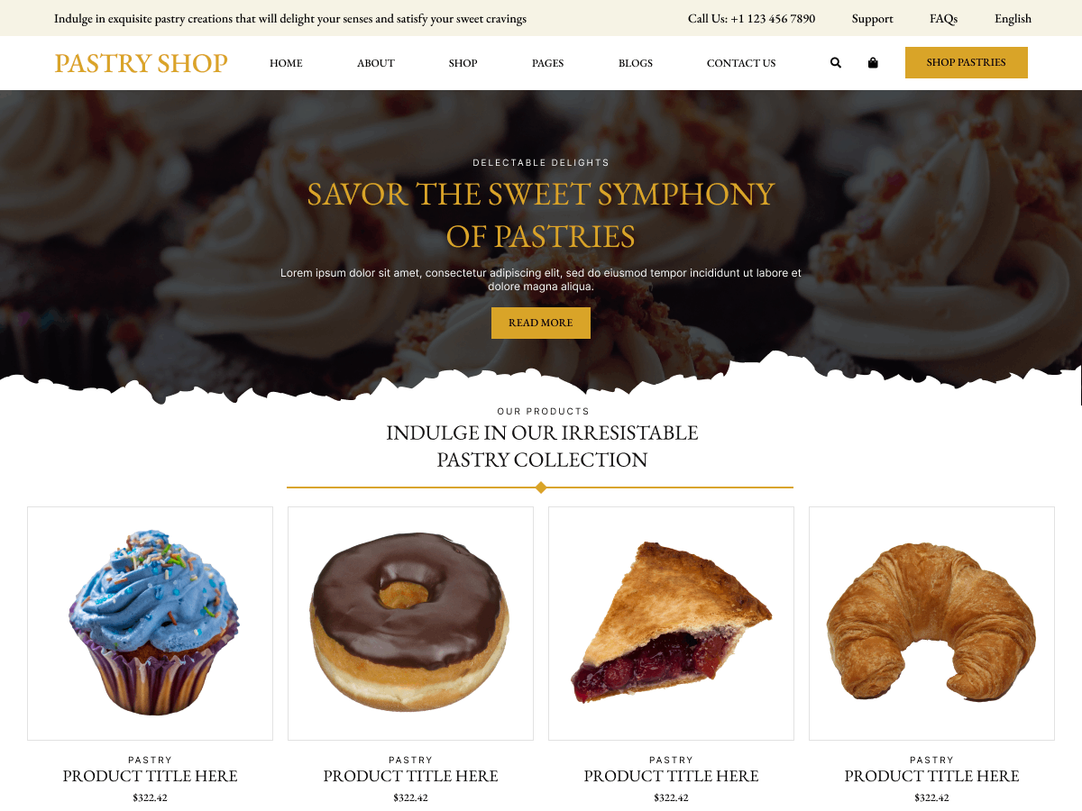 Pastry Bakers Preview Wordpress Theme - Rating, Reviews, Preview, Demo & Download