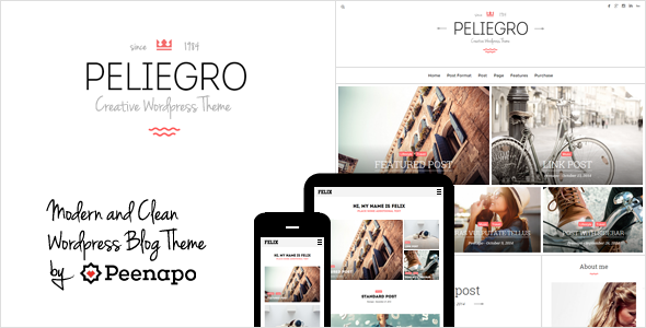 Peliegro Preview Wordpress Theme - Rating, Reviews, Preview, Demo & Download