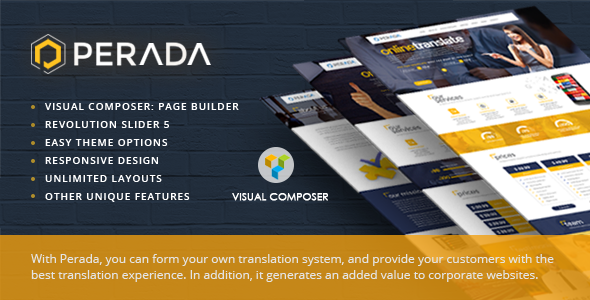 Perada Preview Wordpress Theme - Rating, Reviews, Preview, Demo & Download