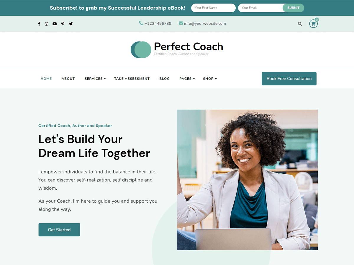 Perfect Coach Preview Wordpress Theme - Rating, Reviews, Preview, Demo & Download