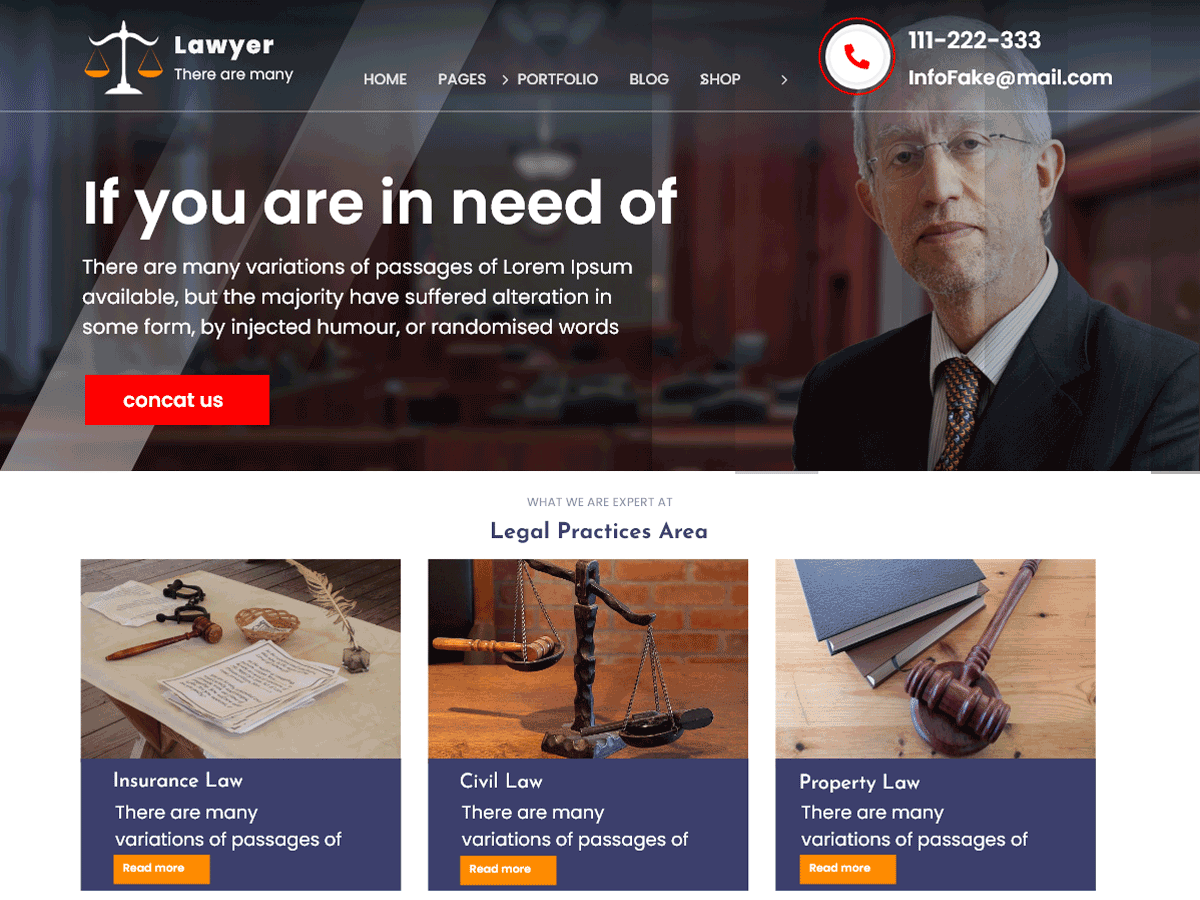 Personal Lawyer Preview Wordpress Theme - Rating, Reviews, Preview, Demo & Download