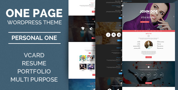 Personal One Preview Wordpress Theme - Rating, Reviews, Preview, Demo & Download