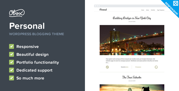 Personal Preview Wordpress Theme - Rating, Reviews, Preview, Demo & Download