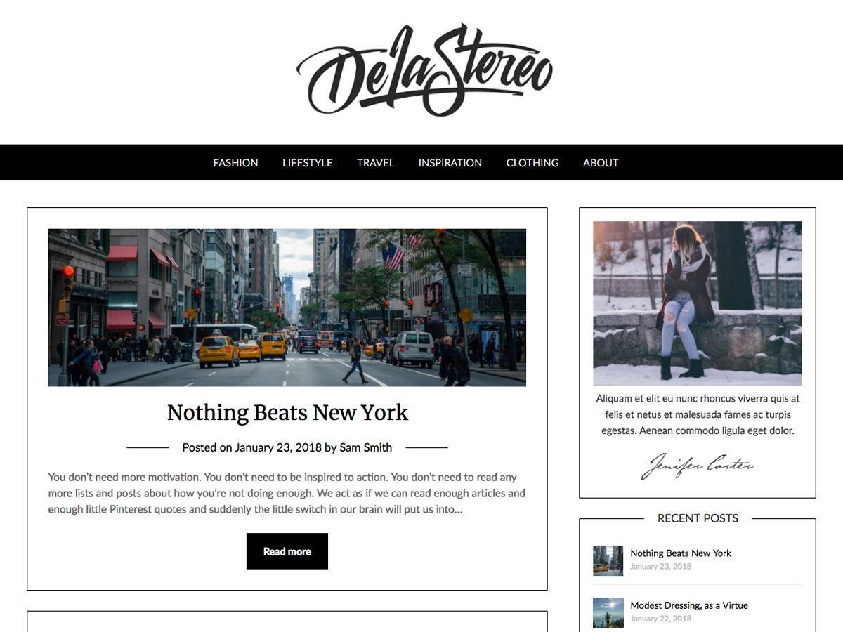 Personalblogily Preview Wordpress Theme - Rating, Reviews, Preview, Demo & Download