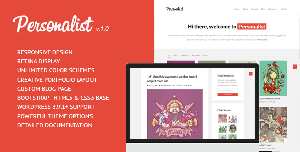 Personalist Preview Wordpress Theme - Rating, Reviews, Preview, Demo & Download