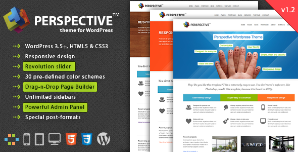 Perspective Preview Wordpress Theme - Rating, Reviews, Preview, Demo & Download