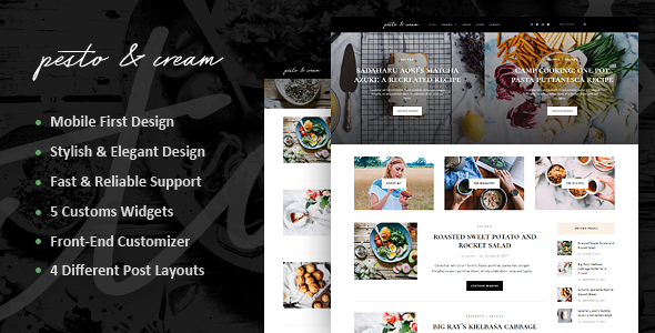 PestoCream Preview Wordpress Theme - Rating, Reviews, Preview, Demo & Download