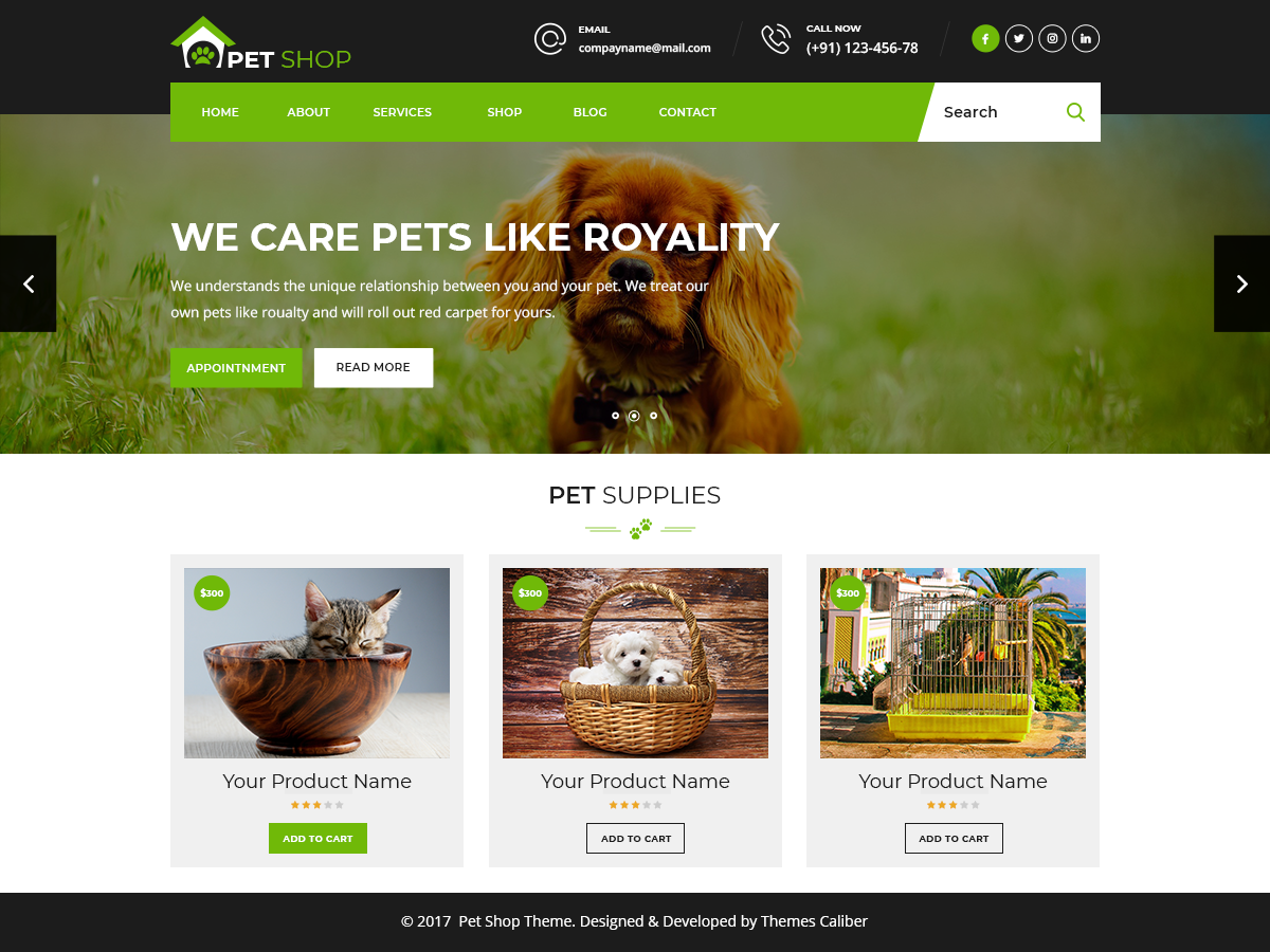Pet Animal Preview Wordpress Theme - Rating, Reviews, Preview, Demo & Download