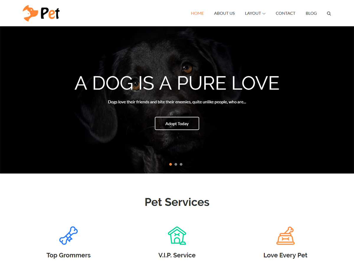 Pet Business Preview Wordpress Theme - Rating, Reviews, Preview, Demo & Download