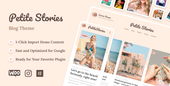 Petite Stories Preview Wordpress Theme - Rating, Reviews, Preview, Demo & Download