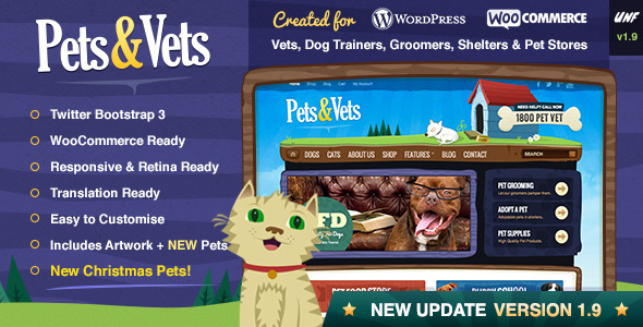 Pets Preview Wordpress Theme - Rating, Reviews, Preview, Demo & Download