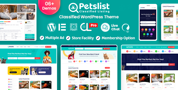 Petslist Preview Wordpress Theme - Rating, Reviews, Preview, Demo & Download
